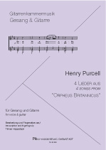 PURCELL Henry (1659-1695 Inglaterra)<br><br>4 Canciones sobre "Orpheus Britannicus" (arr. Hoppstock)